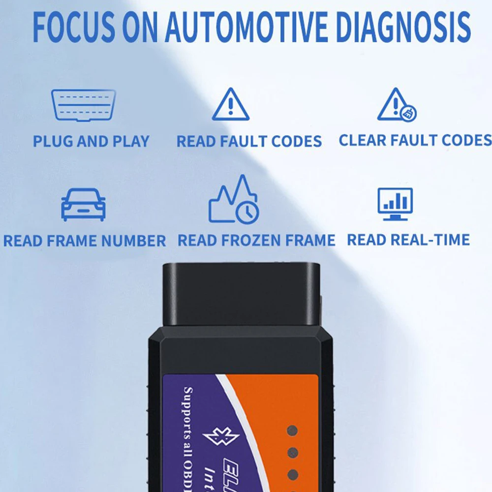 ELM 327 V2.1 OBD2 Code Reader Bluetooth ELM327 OBDII Auto Accessories OBD2 Car Diagnostic Tools Scanner Universal