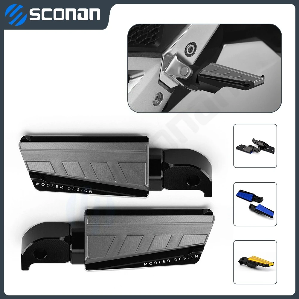 For YAMAHA T-MAX 560 TMAX560 TECHMAX Tmax560 Techmax Motorcycle Rear Passenger Foot Peg Footrests Aluminum Accessories