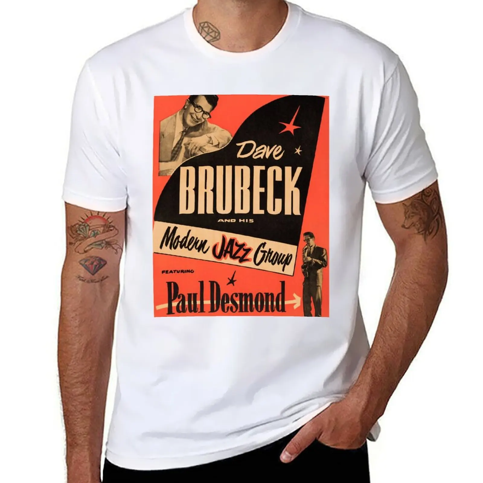 

Dave Brubeck T-Shirt anime tshirt t shirts for man cotton soft T-Shirt