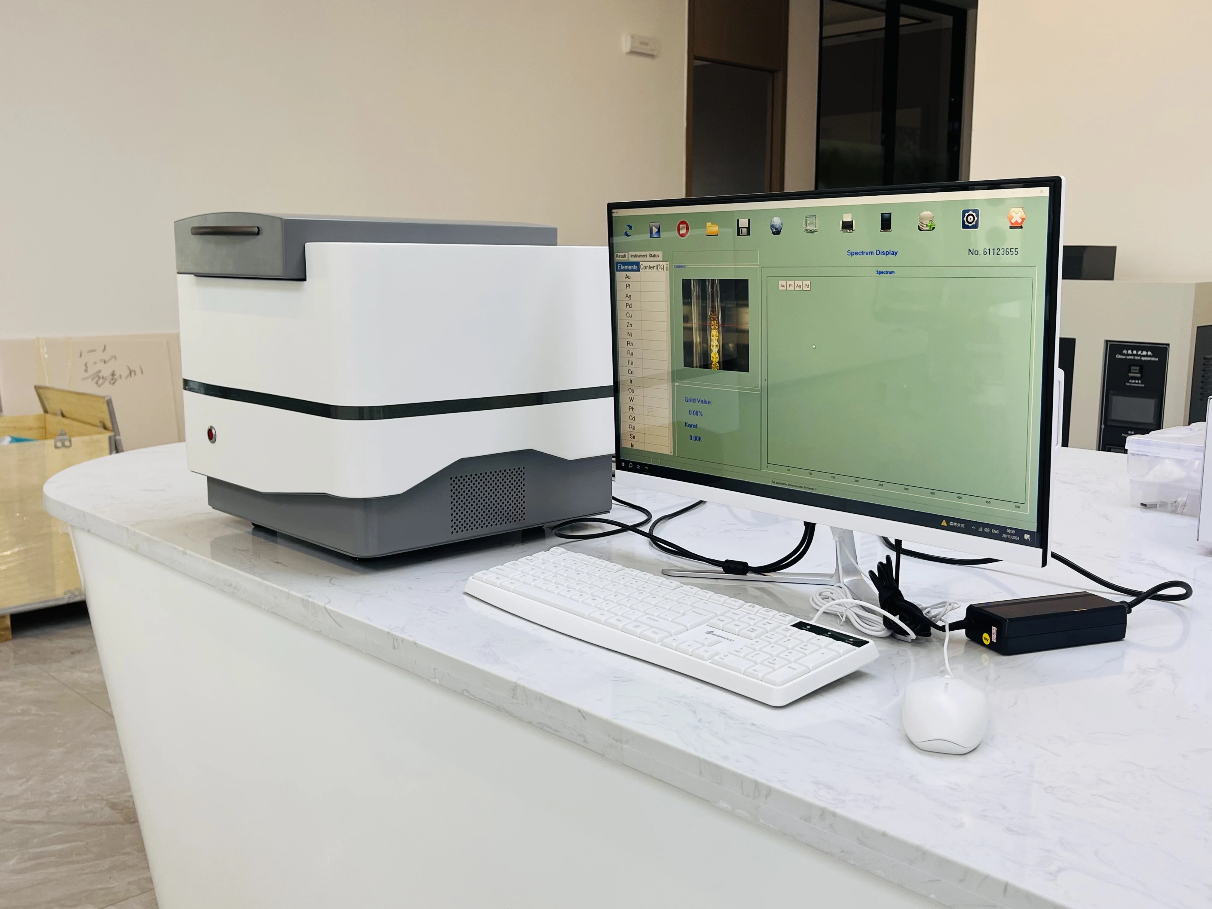 Gold Purity Checking Detector , Xrf Gold Analyzer Laptop
