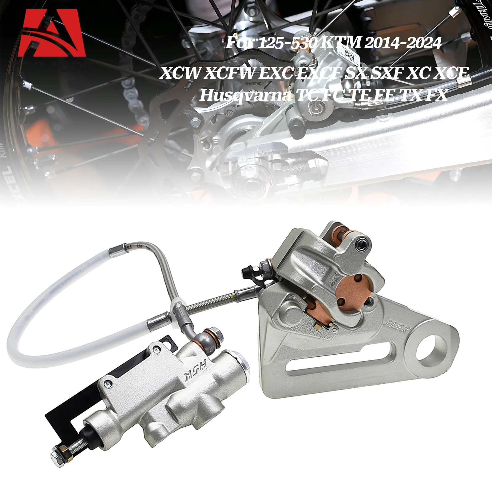 Motorcycle Rear Brake Caliper For Husqvarna TC FC TE FE TX FX For GasGas EX EXF EC ECF MC MCF 125 200 250 350 450 Dirt Pit Bike