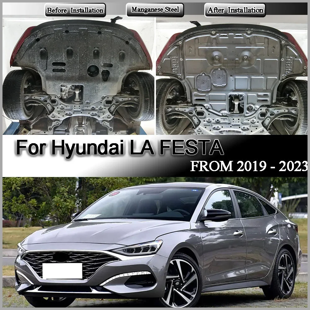 Unterer Motorschutz Spritzschutzblech Schmutzfänger Abdeckplatte Kotflügel Schmutzschutz für Hyundai LA FESTA 2019 - 2023 1.6T
