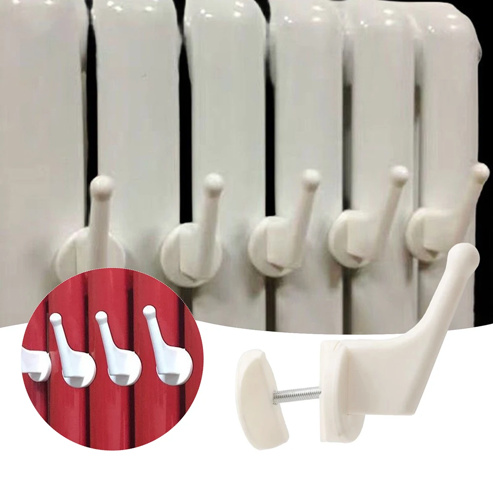 Small Heaters Mounted Towel Rack Non-Slip Heat Sink Mounted Drying Rack Household Space Saving Towel Hooks For Bathroom Kitchen