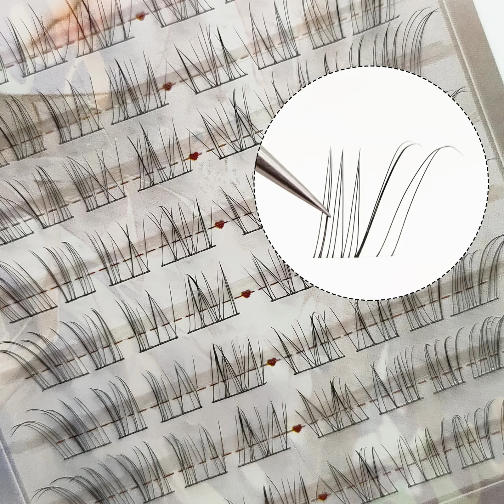 8 linhas efeito 3d cílios postiços individuais mangá autoadesivos estilos de raposas extensão de cílios perfeita para meninas maquiagem dos olhos