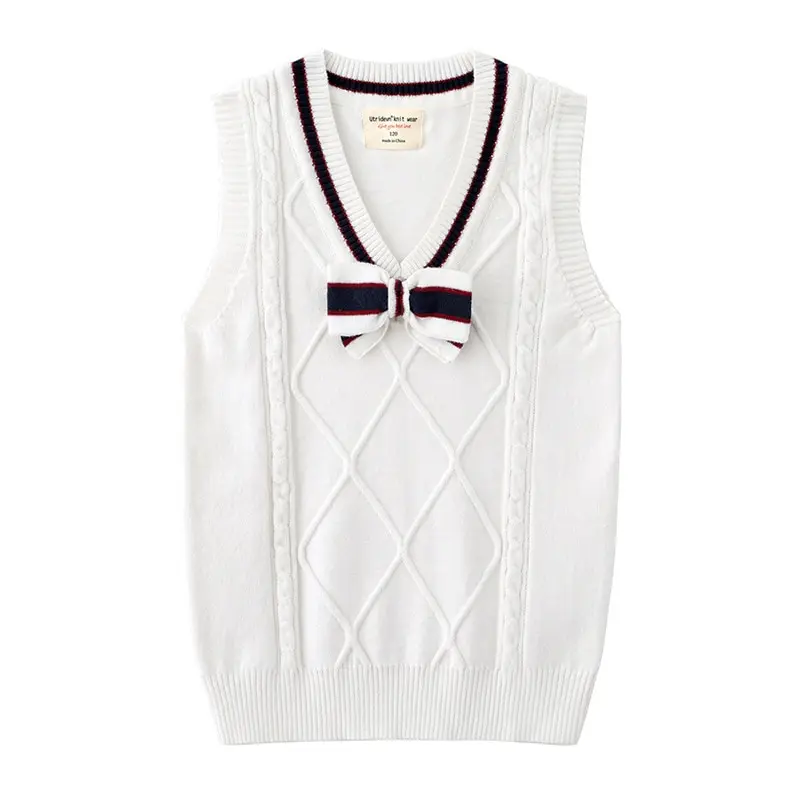 Children Spring Outerwear 5 6 7 8 10 12 14 Years Old Kids Clothes OGV225127 5-14 Years Sleeveless Sweater Vest 100% Cotton