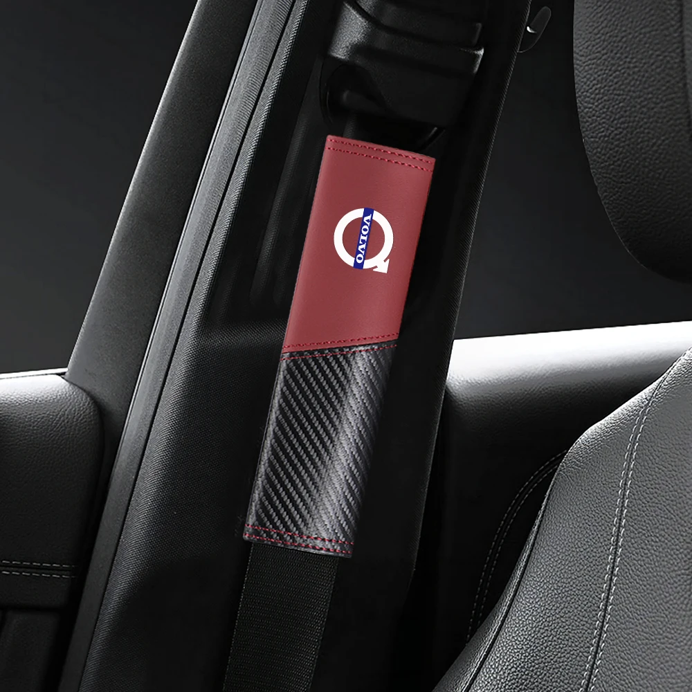 

2 шт., автомобильный ремень безопасности, наплечник, дышащая защитная накладка, аксессуары для Volvo RDESIGN XC60 XC90 S60 S80 S60L V40 V60 AWD V90