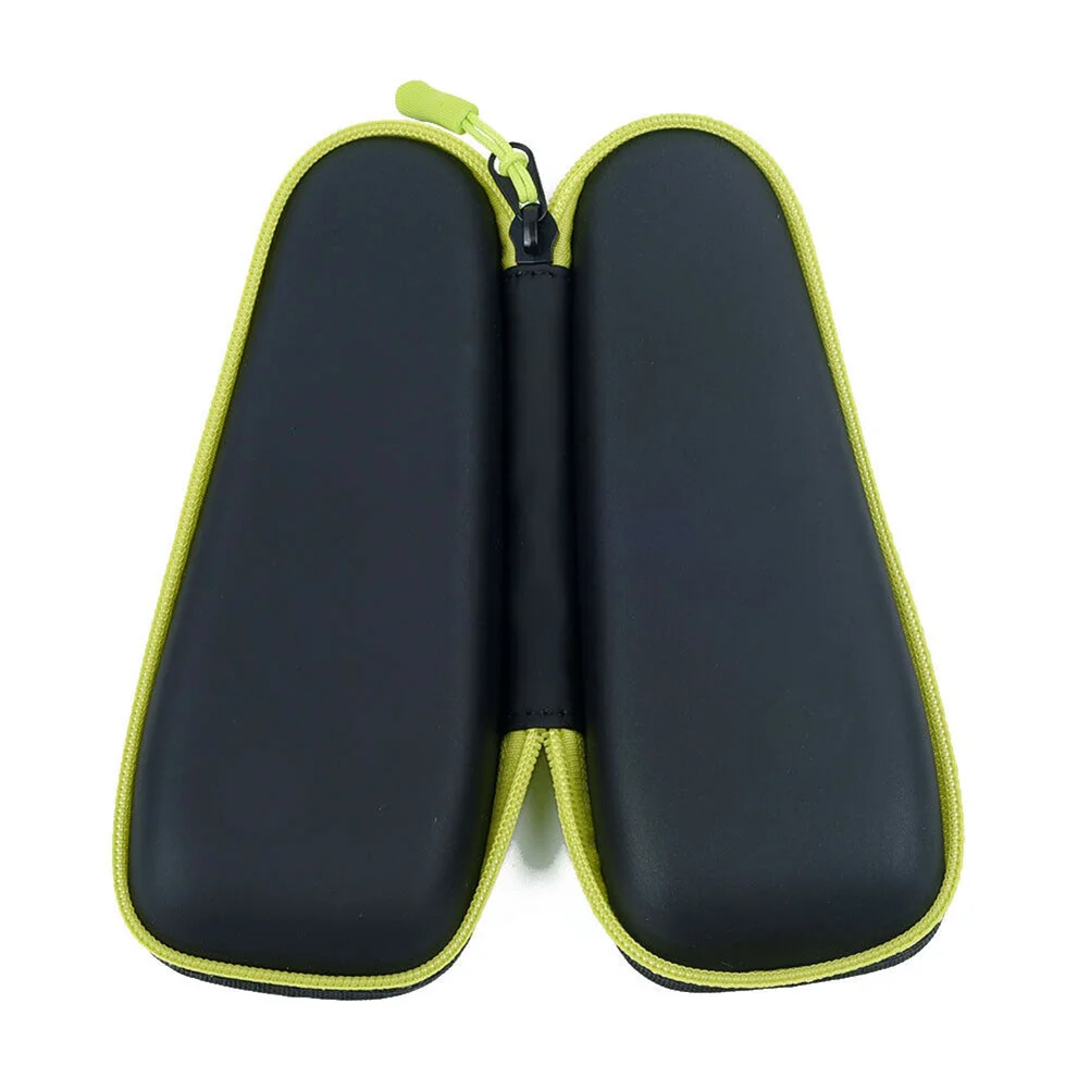 

Razor Storage Bag Portable Black Durable PU Eva Material Shockproof Protective Carrying Pouch for Beard Shaver Travel