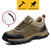 New Men's Safety Shoes, Puncture Resistant Work Shoes, Men's Protective Shoes, Wear-Resistant Work Boots Tactical Boots 4