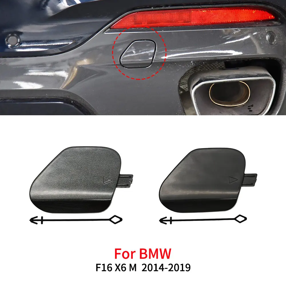 

For BMW F16 M Sport Car Rear Bumper Tow Hook Cover Cap Replacment Accessory For BMW X6 M 2014-2019 51118065933 51128056540