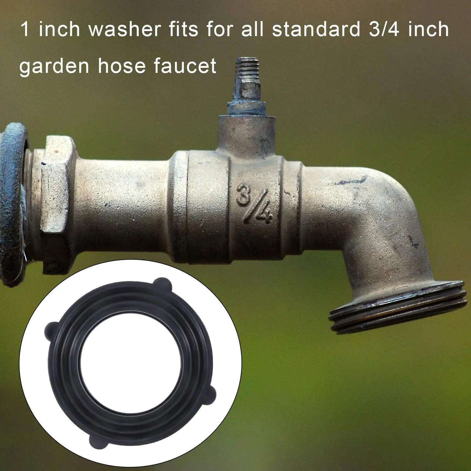 50pcs Hose Washers Rubber Washers Seals, Fit All Standard 3/4
