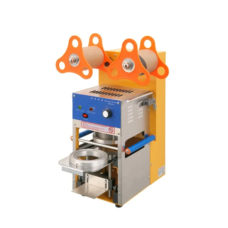 Digital Manual/Semi-Automatic Milk Tea Cup Plastic Cover Sealing Machine (95/75mm)