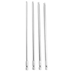 4pcs 200mm Length Screwdriver Bit Set H2-H6 Ball Magnetic Batch Head Hexagon Socket Screwdriver Bit Ball Head Driver Bit Tools