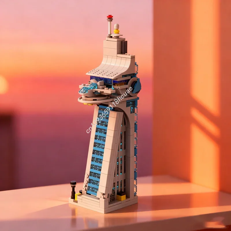 

580 шт. MOC мини-местители башня супергерои модель строительные блоки игрушка архитектура DIY идея рождественские подарки кирпич на день рождения