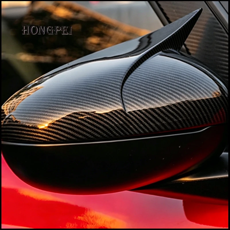 Car Accessories Rearview Mirror Cover Side Wing Rear View Mirror Covers Trim for Honda Fit Jazz GR 2020 2021 Auto Parts Styling