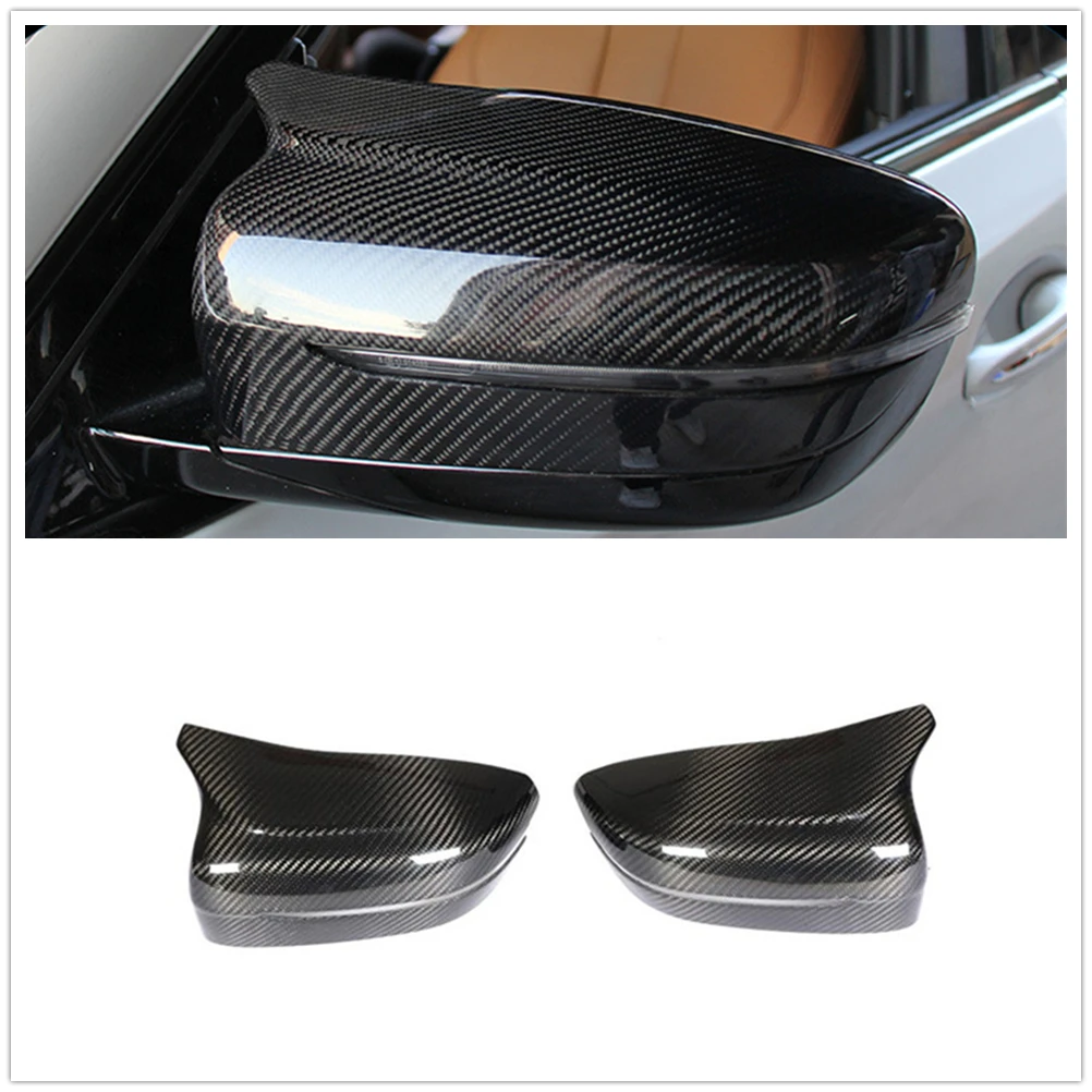 

Carbon Fiber Mirror Cover Add On Car Exterior Rear View Case Reverse Rearview Cap Shell For BMW F90 M5 Sedan 2018-2022