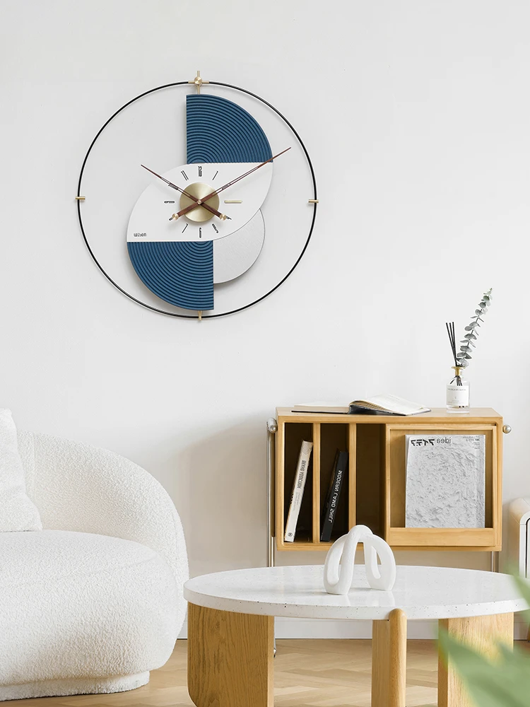 

atmospheric wall clock dining room high-end decorative painting modern simple living room decoration wall hanging
