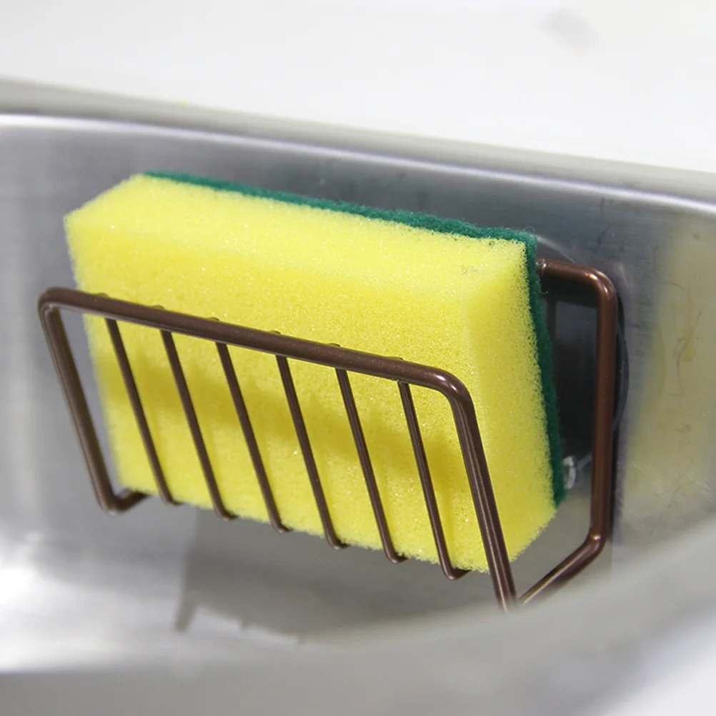 

1PC Sponge Holder for Kitchen Sink Stainless Steel Cup Drainage Storage ganizer American StyleKitchen Sink Washcloth