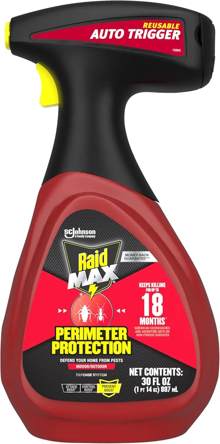 Multi-Insect Killer Spray, Long-Lasting Protection for Indoor & Outdoor Use, 30 fl oz