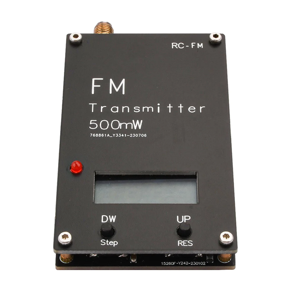 2000M 0.5W FM Transmitter Frequency LED display Stereo Digital 76-108MHz for DSP Radio broadcast Campus Radio Station Receiver