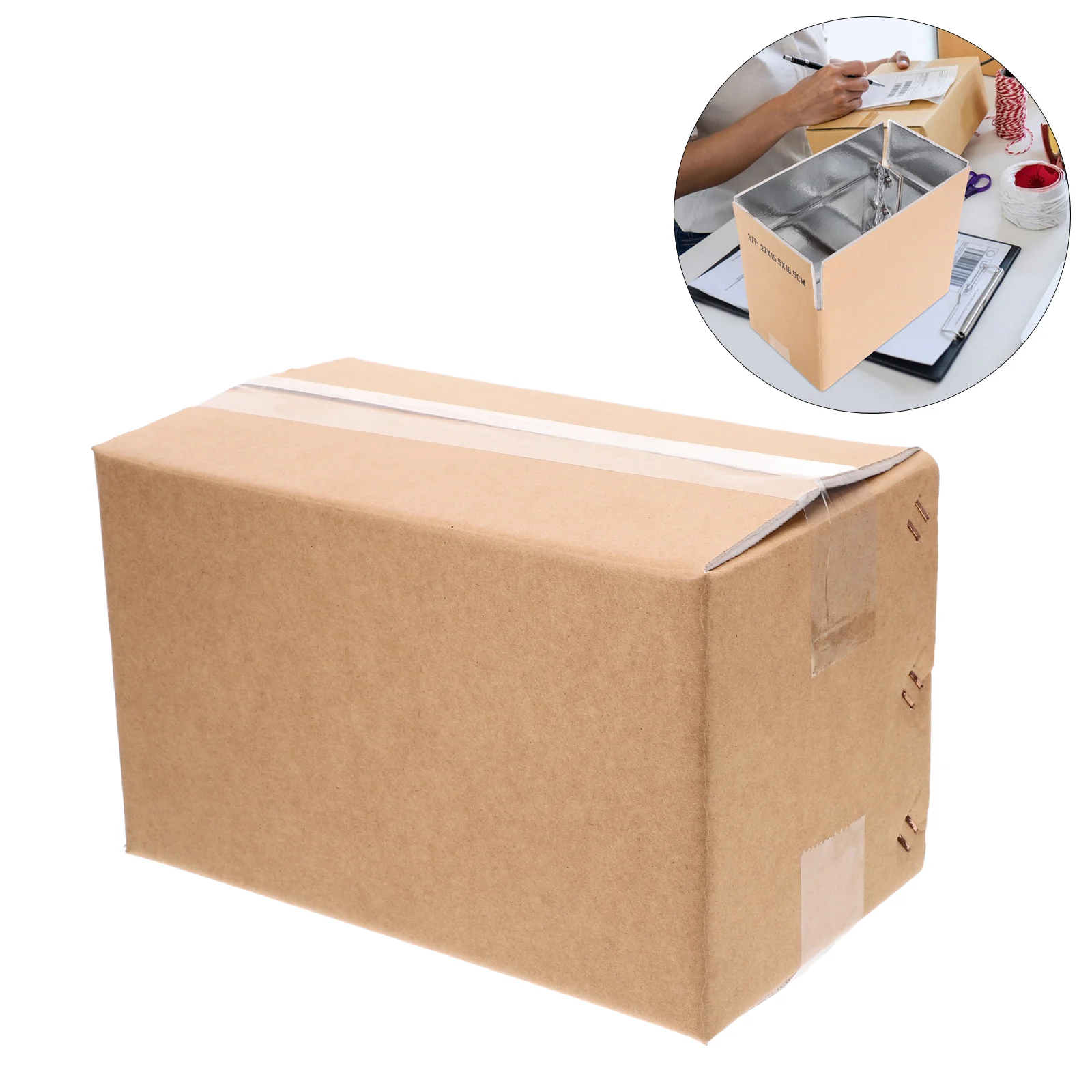 2 Pcs Transport Refrigerated Box Insulated Shipping Containers Boxes Food for Cold Paper