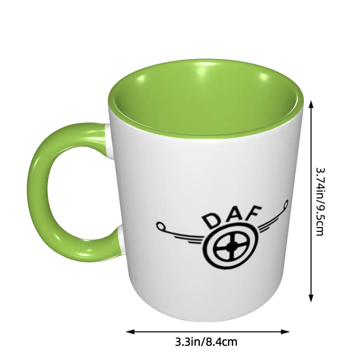 Daf Truck Logo Vector Design Mug Funny Ceramic Coffee Cups Tea Mugs Milk Cup Drinkware Gift for Friends DIY Custom