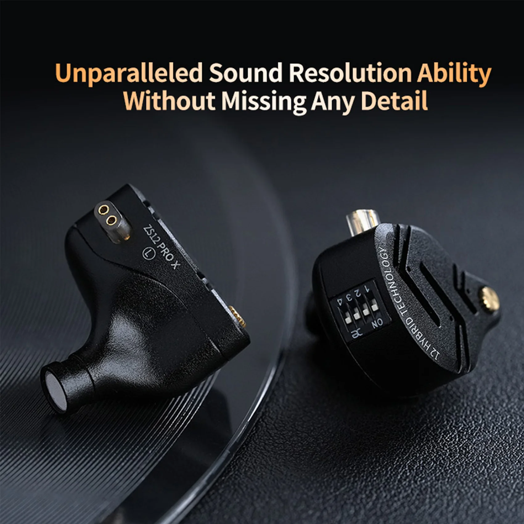 KZ ZS12 PRO X in Ear Monitor IEM Headphones 1DD 5BA Hybrid Wired Gaming Earbuds HiFi Earphones with 2PIN Cable Tunable Full Metal IEM