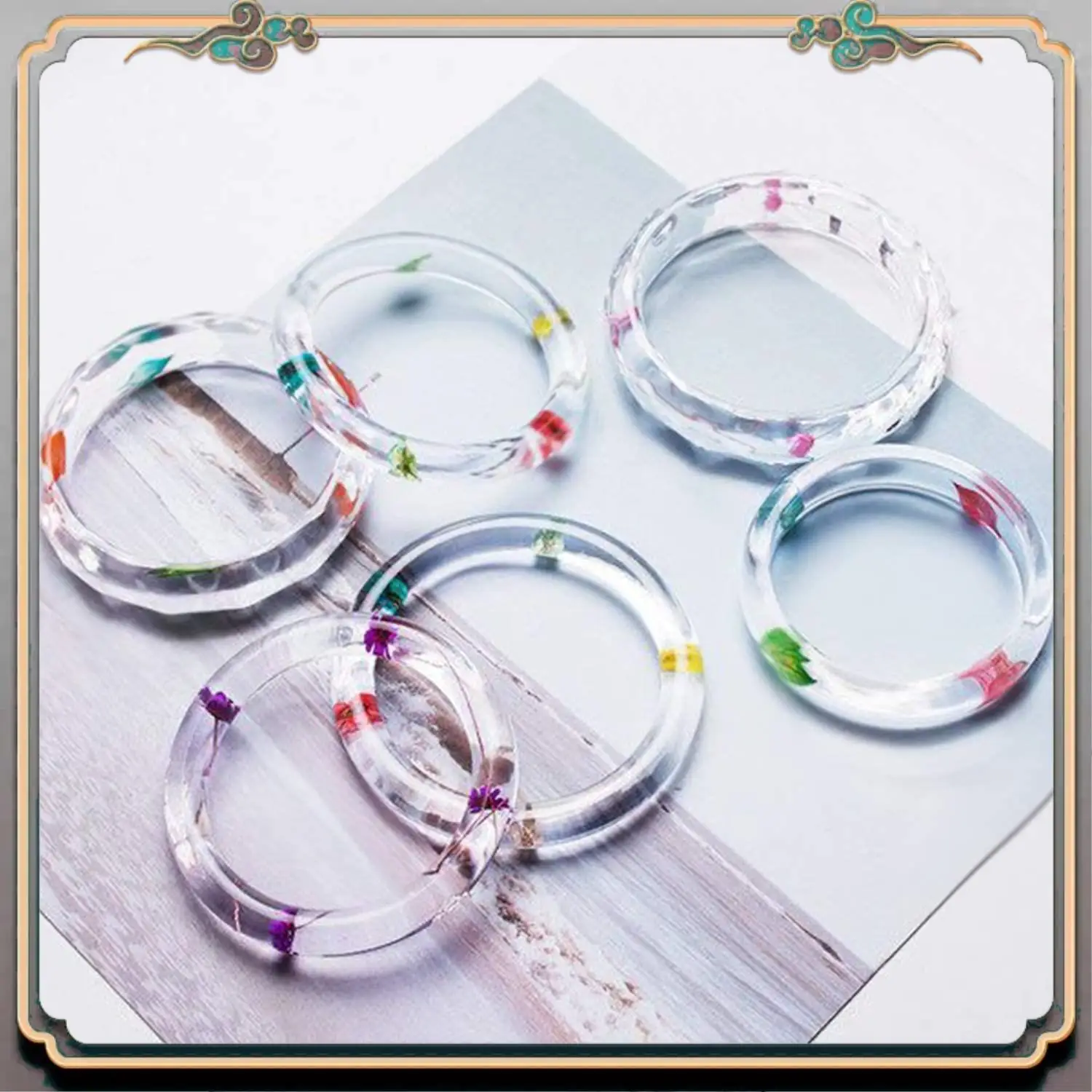 

Durable 159Pcs DIY Jewelry Resin Casting Molds And Tools Full Kit Silicone Molds For DIY Jewelry Pendant Craft Making Set