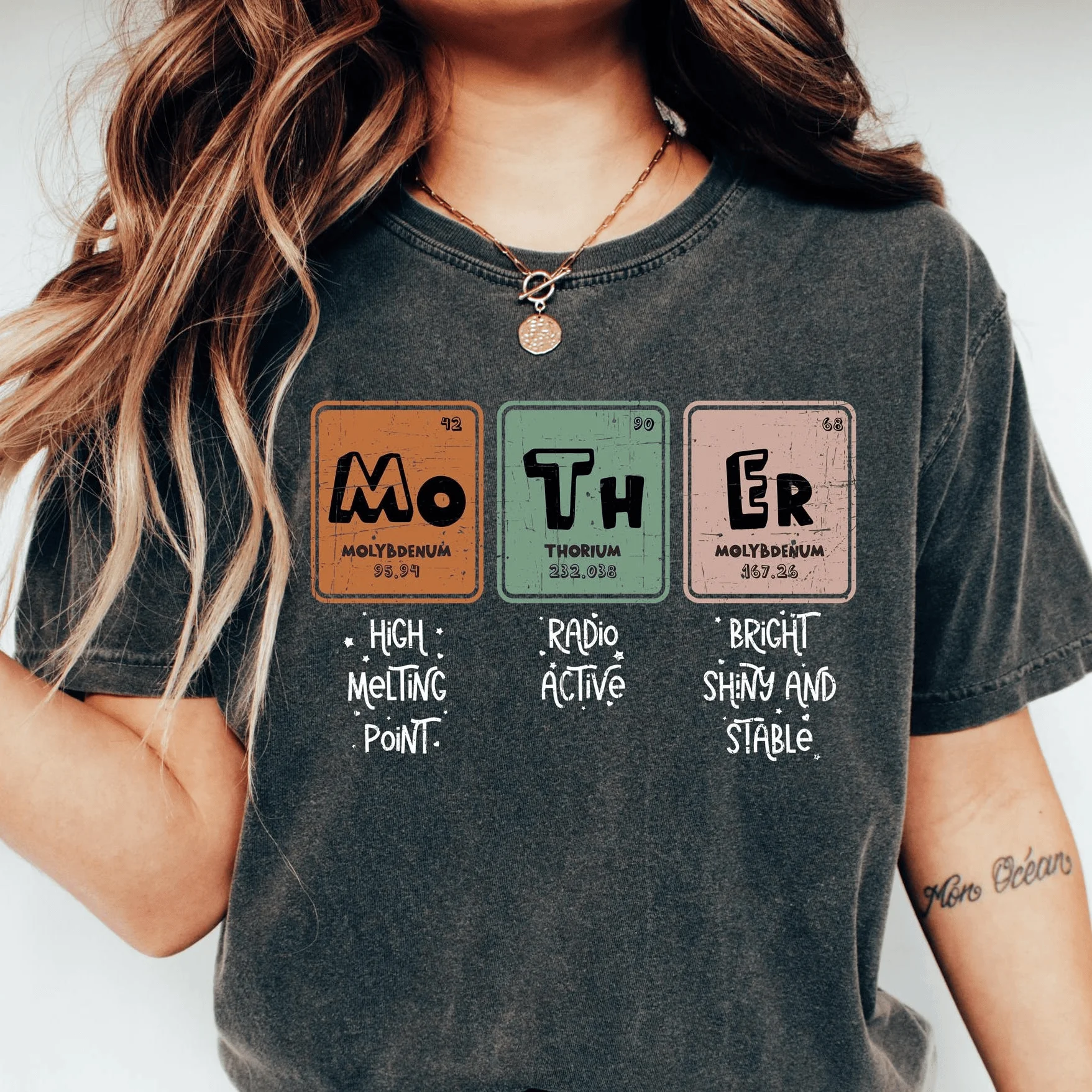 New Chemistry Periodic Table Mom Mother - Mother's Day Gifts T shirt 100%Cotton Unisex Men‘s Women's T-Shirt Y2k Casual Tee tops