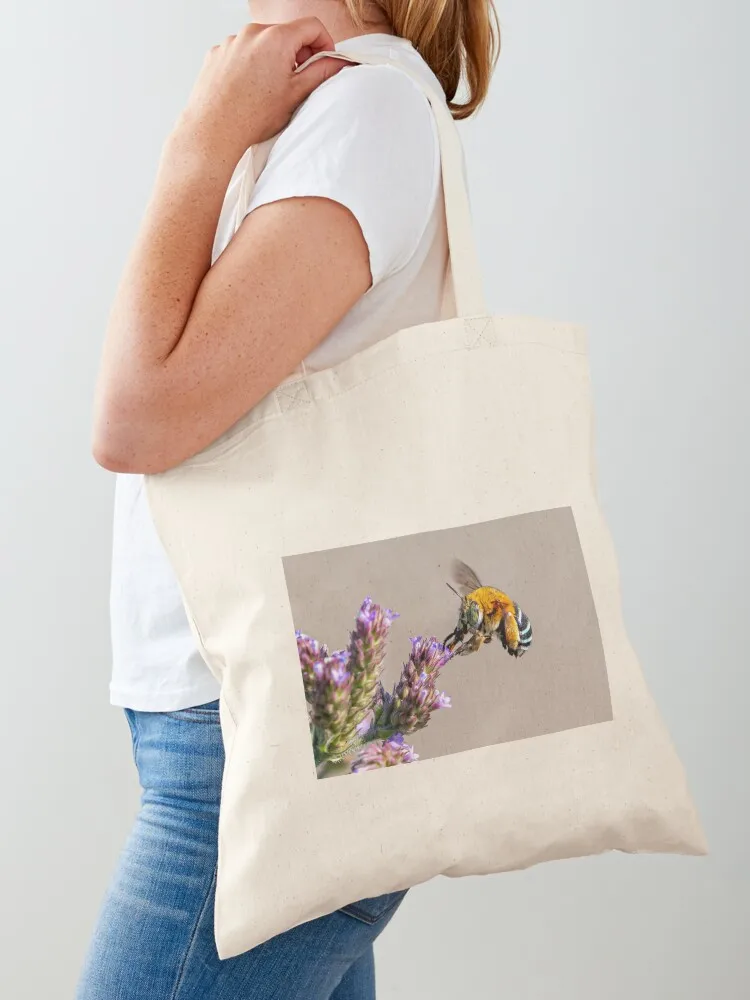 

Bee-autiful blue-banded Australian native bee Tote Bag cute tote bag shoping bag handbag canvas shopping