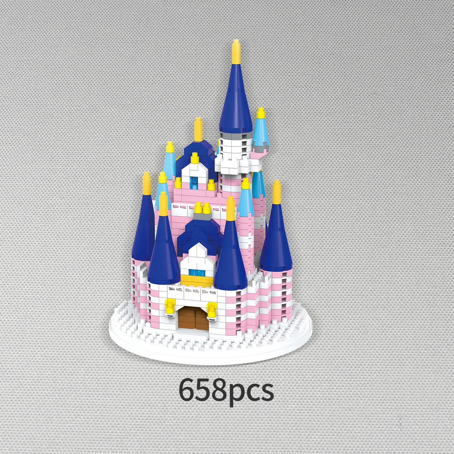 Modelo de plástico kit conjuntos de brinquedo de pelúcia crianças bloco de construção conjunto casa conto de fadas princesa sonho castelo diy quebra-cabeça