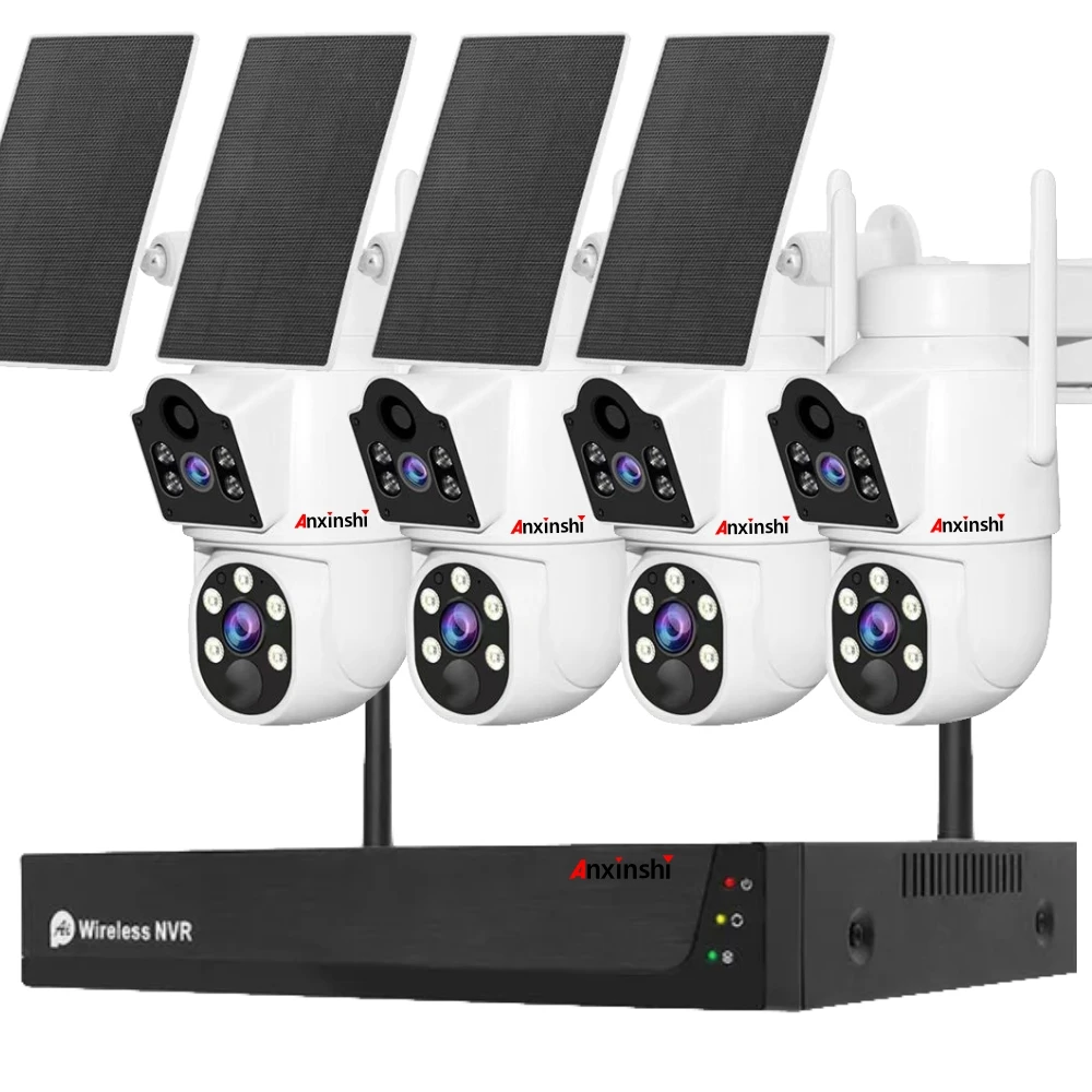 

8-канальный NVR с двумя объективами, Wi-Fi, солнечная PTZ, наружная IP-система, умное ночное видение, HDD, хранилище данных, CMOS-сенсор, двустороннее аудио OEM