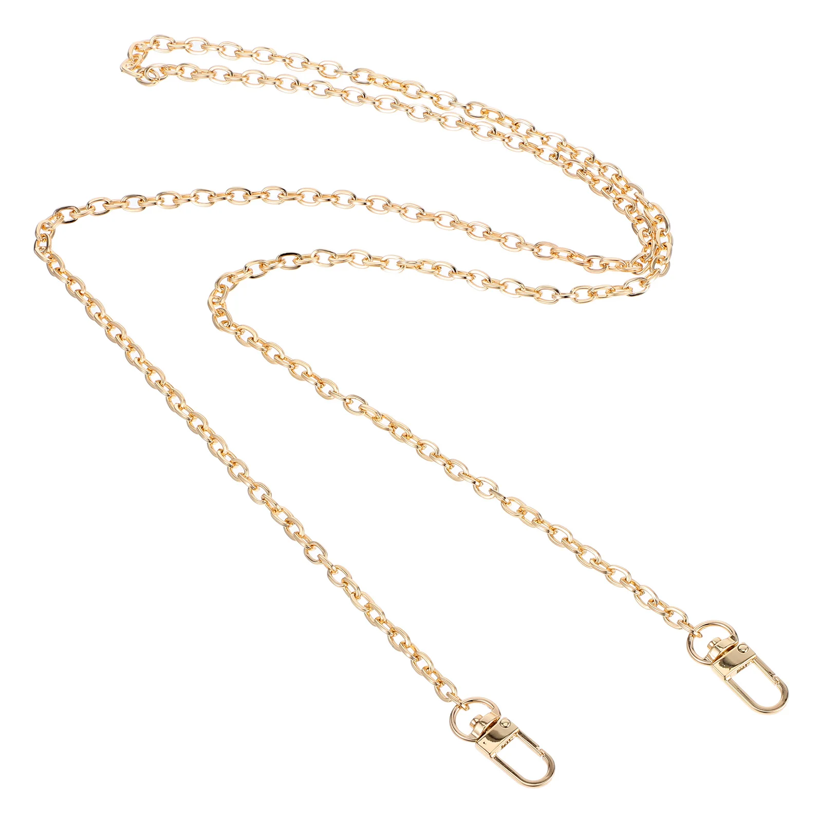 

Women'S Metal Strap Replacement With Buckles For Handbag Shoulder Bag Light Golden Durable Versatile Removable Crossbody