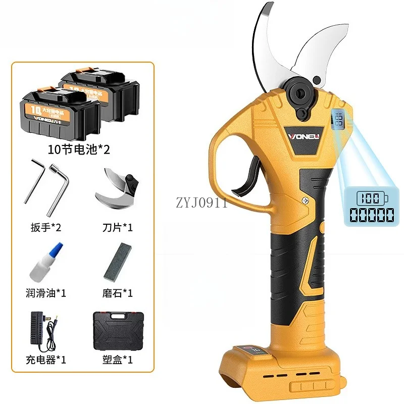 Обрезка фруктовых деревьев, толстая ветка, сбор чая, садовые ножницы, портативные перезаряжаемые электрические ножницы, садовые инструменты