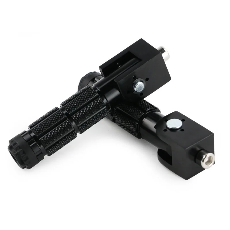 YGTITAN CNC Motorcycle Footpeg Mount, 90 Degree 8mm Aluminum Bracket, Scooter Footrest Support Adapter