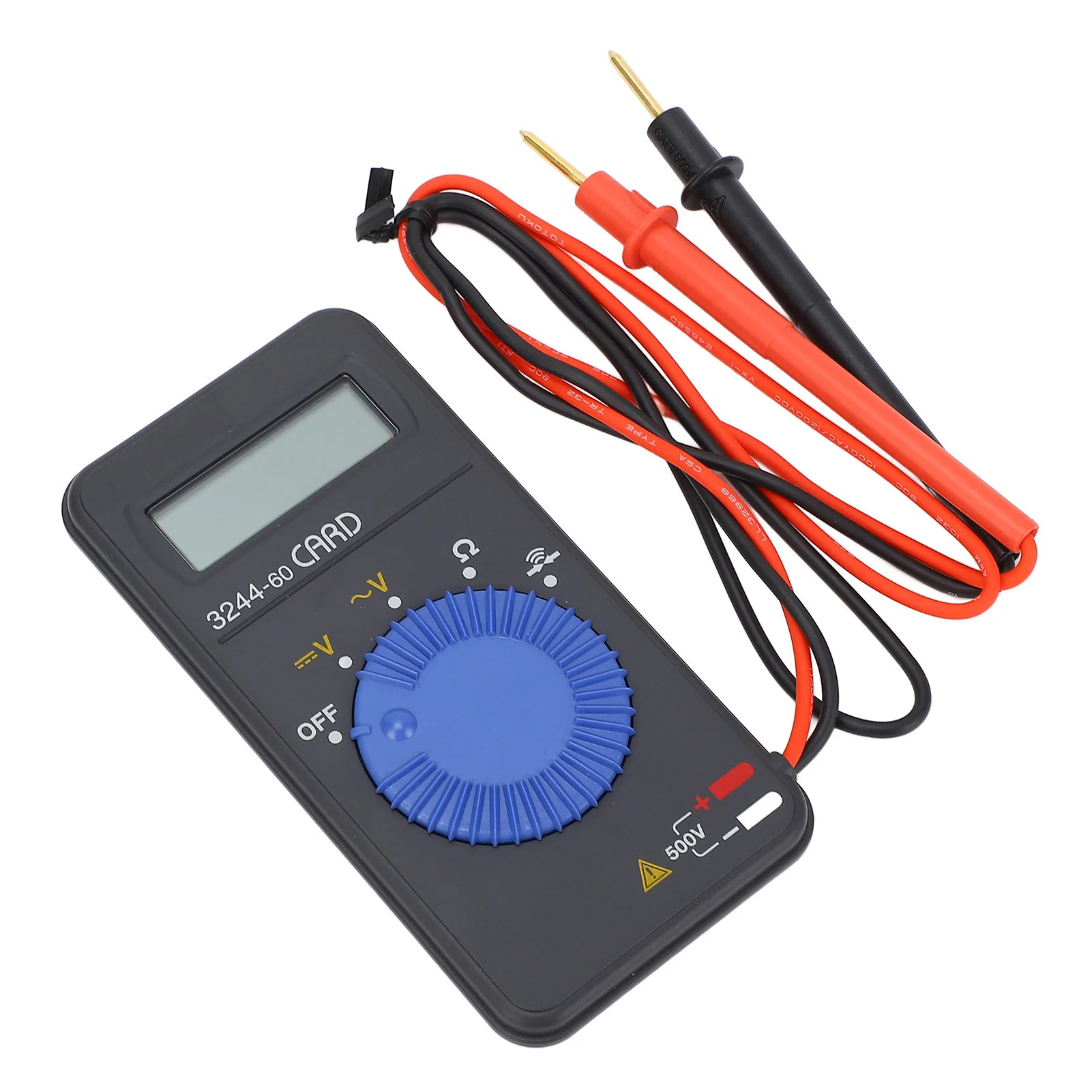 3244-60 Multimeter with 15 mm Tip Test Probes Optimized for Tight-Space Electrical Potential and Resistance Checks