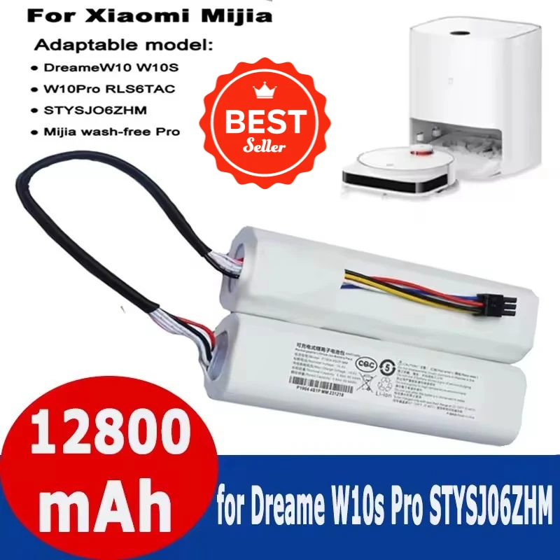 P2027-4S2P-MMBK Battery Is Compatible With Xiaomi Mijia Vacuum Robot STYTJ06ZHM Dreame W10