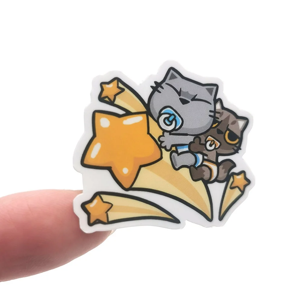 40pcs Not Repeat Cute Waterproof  Characteristic Cat Baby Scrapbooking Stickers DIY Craft Sticker Photo Albums Decor Diary Decor