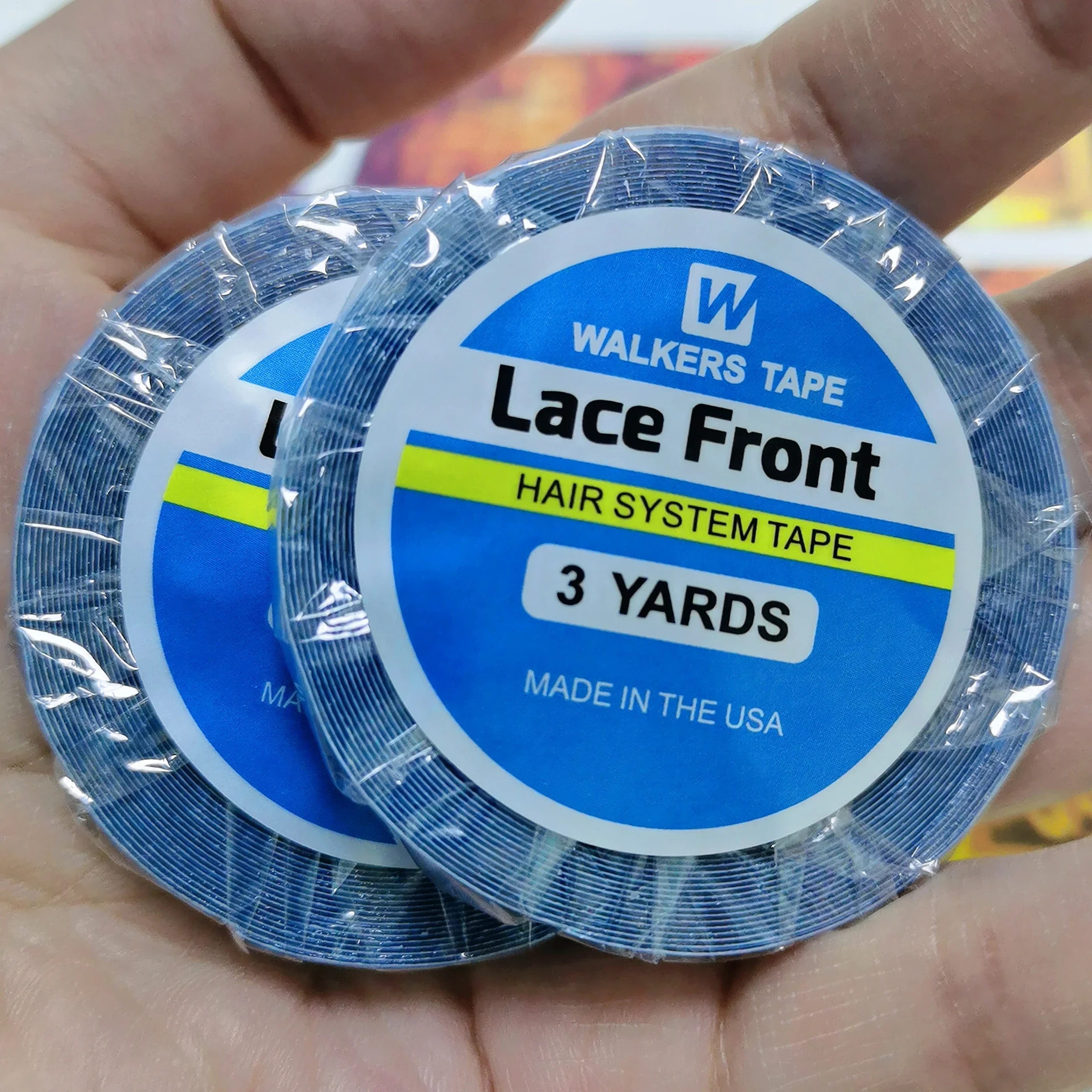 Taśma do peruk koronkowych o bardzo mocnym kleju, 3 jardy/rolka, cena hurtowa, najwyższa jakość, klej do peruk koronkowych, taśma do systemów włosów i tupecików.