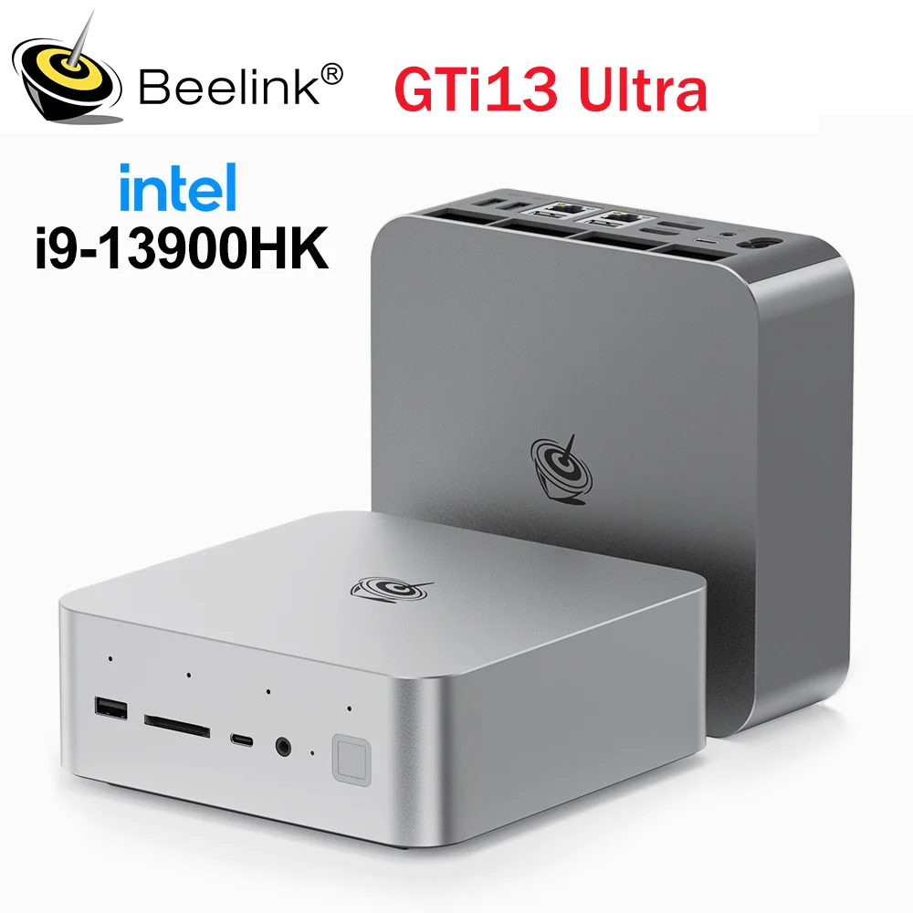 Beelink Mini PC GTi13 Intel Core Ultra i9 13900HK 32 ГБ 64 ГБ DDR5 RAM 1 ТБ 2 ТБ SSD USB-C Wi-Fi BT5.2 для домашнего настольного компьютера