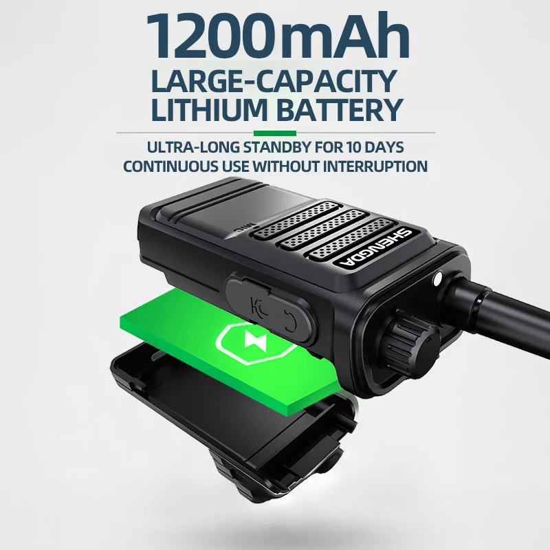 วิทยุสื่อสารขนาดเล็ก SD-368 3w คุ้มค่า ราคาประหยัด พกพาสะดวก ตั้งค่าความถี่ด้วยปุ่มเดียว 400-500MHz แบตเตอรี่ความจุสูง