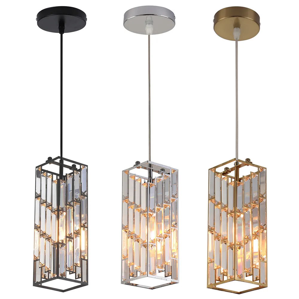 

Luxury Crystal Pendant Light Led Modern Lamp Chandelier Kitchen Island Hanging lamps for ceiling Living Dining Room Home Decor