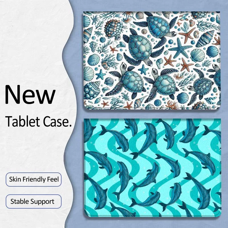 

Shark Starfish Turtle Popular For Samsung Galaxy Tab A7 A A8 A9 A11 S6 S11 10.1 10.4 10.5 Inch Lite PLus Soft Tablet Case Gift