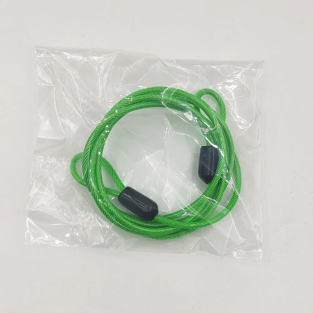 

3Pcs Universal Metal Lock Double Ring Design Steel Wire Cable Lock Lightweight Scratch-Resistant Anti-Rust for Bike Luggage
