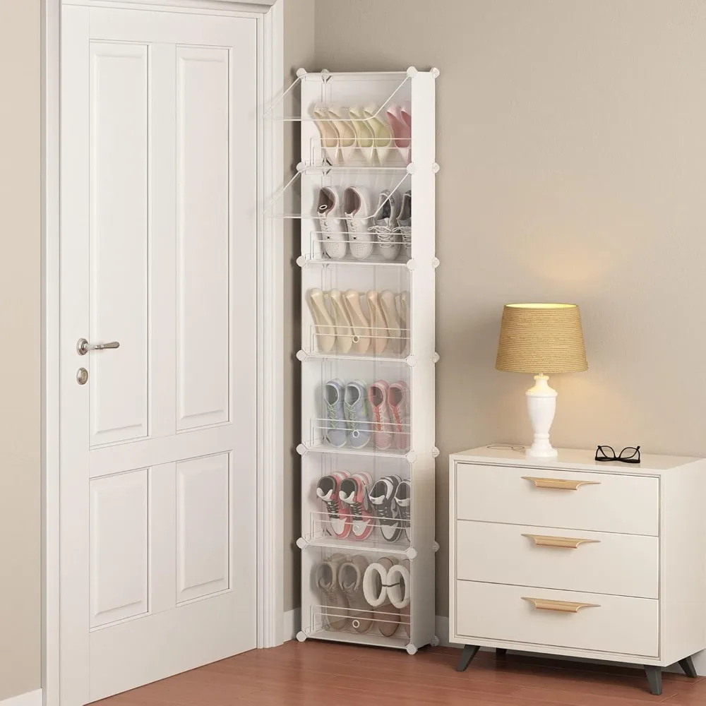 

Skinny shoe lockers, narrow closet shoe racks, small space hidden and high shoe cabinets, wall behind the door, entrance