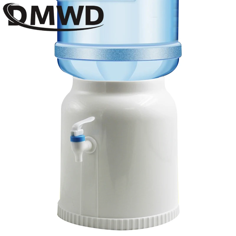 DMWD Desktop Water Dispenser Gallon Drinking Bottle Office Home Fountains Water Holder Press Manual Barrel Watering Pump Device