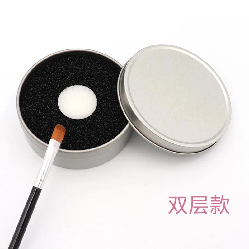 1pcs Dry Cleaning Cleaning Box Wet and Dry Use Quick Cosmetic Wash Box Sponge Makeup Brush Cleaner Scrubbing Tool