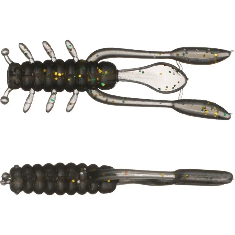 طعوم صيد صغيرة من مادة تي بي ، طعوم اصطناعية من السيليكون ، صيد سمك الشبوط القاروص ، هزازة ، هزازة ، ج ، 45 ، 20