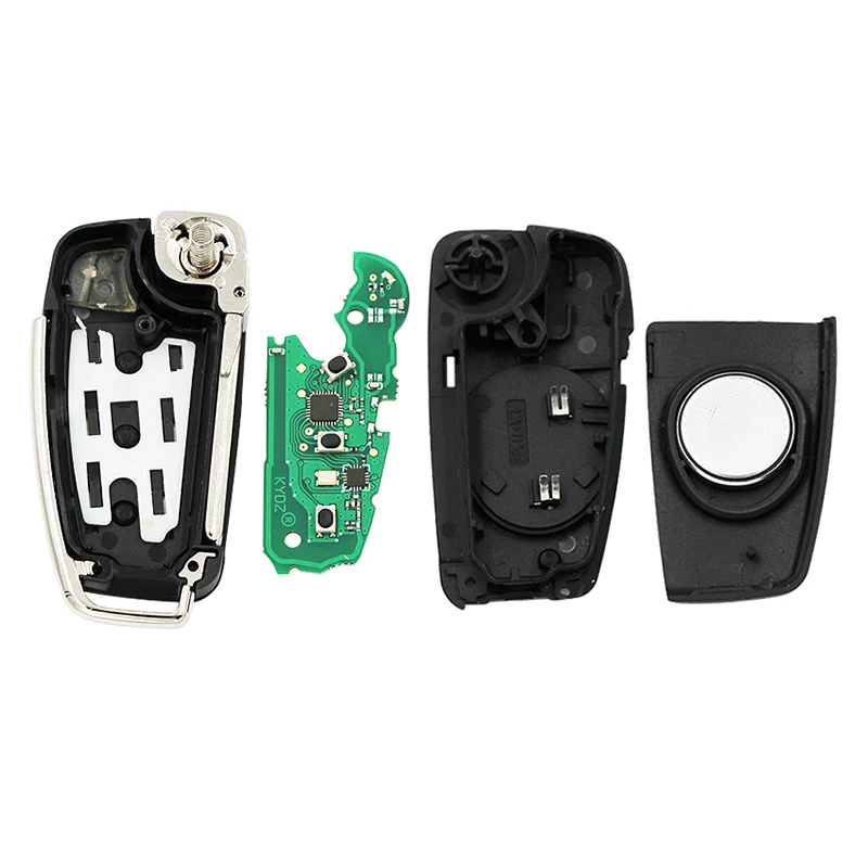 Chave remota do carro para Audi, Aftermarket 3 Botões Flip Key, Controle Fob 315MHz, ID48, FCCID, 8P0, 837, 220 E, 8P0, 837, 220G, CN008043