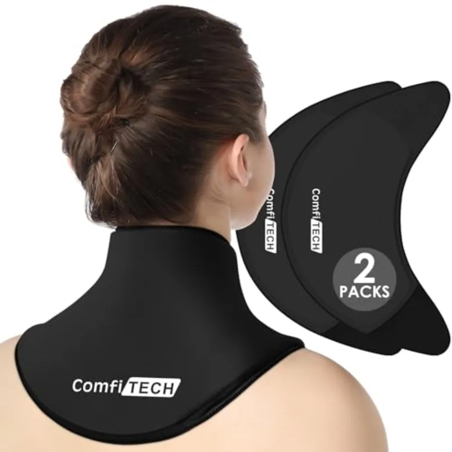 

Neck Ice Pack Wrap Gel, Cooling Pad for Cervical and Shoulder,,2 Packs