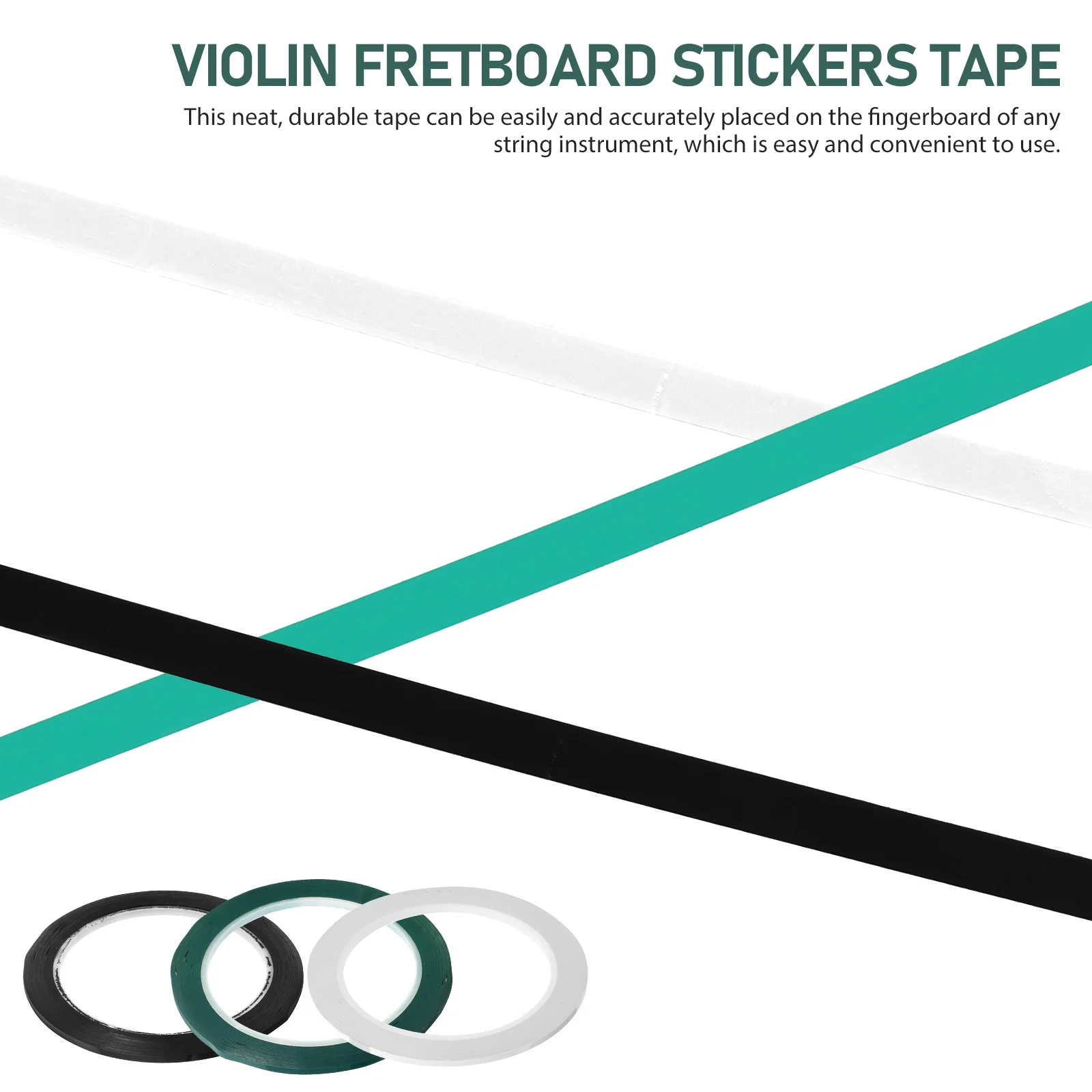 

3pcs 3 Rolls Violin Notes Tape Pvc Fretboard Stickers For Beginner Learning Tool Easy Remove No Residue Instrument Accessory